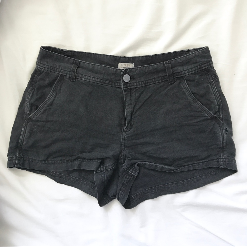 J. Crew Navy Linen Shorts in size 0